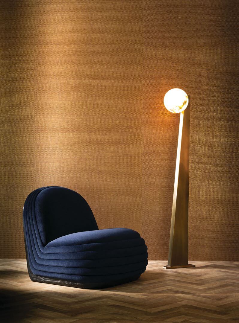 Tapeta tekstylna plisowana Casamance 71090809 Theia