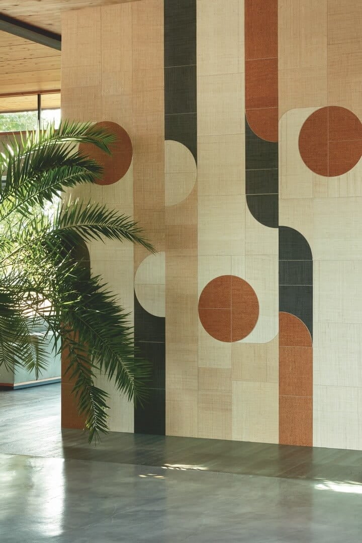 Mural naturalny geometryczny Elitis RM1021 80 Sol Merida