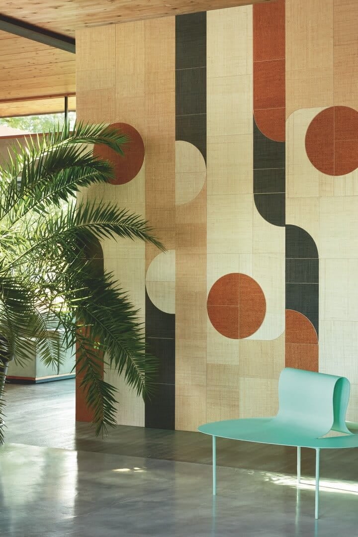 Mural naturalny geometryczny Elitis RM1021 80 Sol Merida