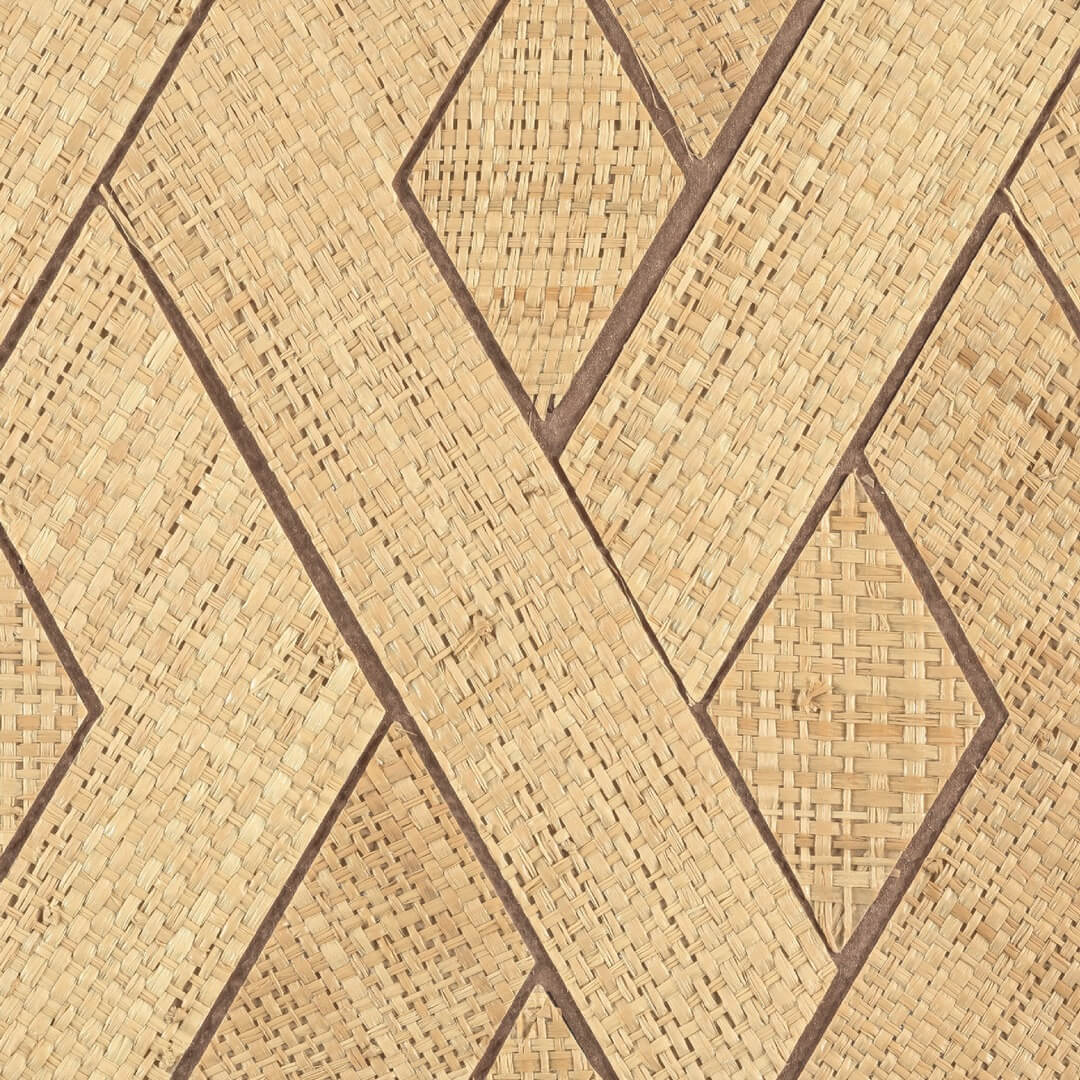 Tapeta naturalna przeplatana kratownica Elitis RM1019 04 Entrelazados Merida