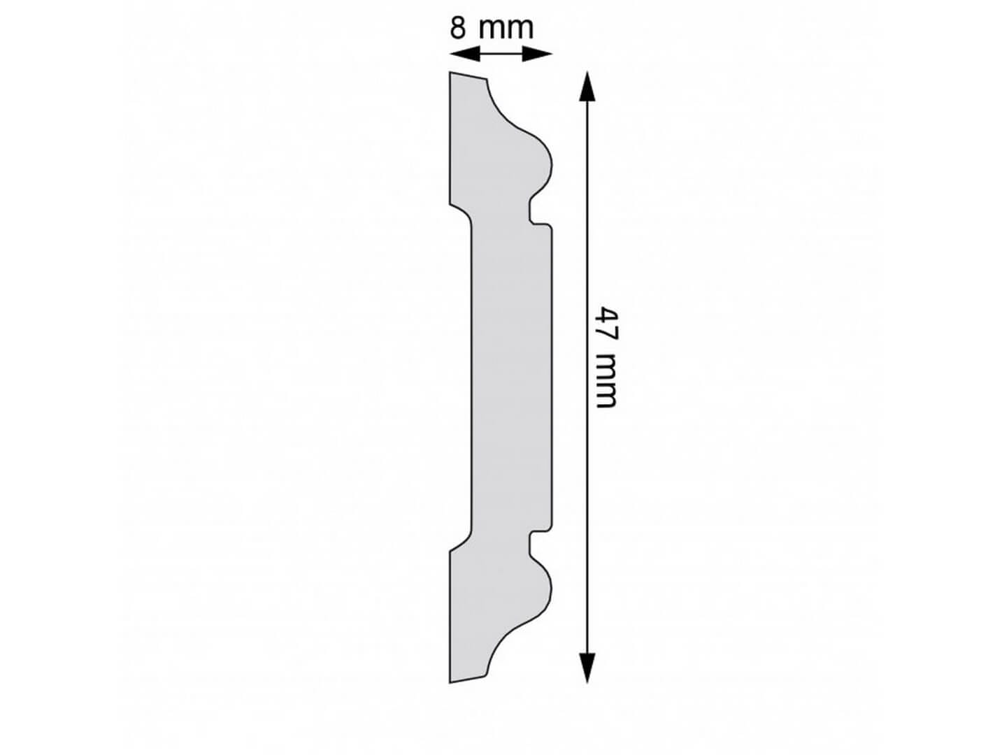 Listwa ścienna LPC-53 Creativa wys. 4,7 cm