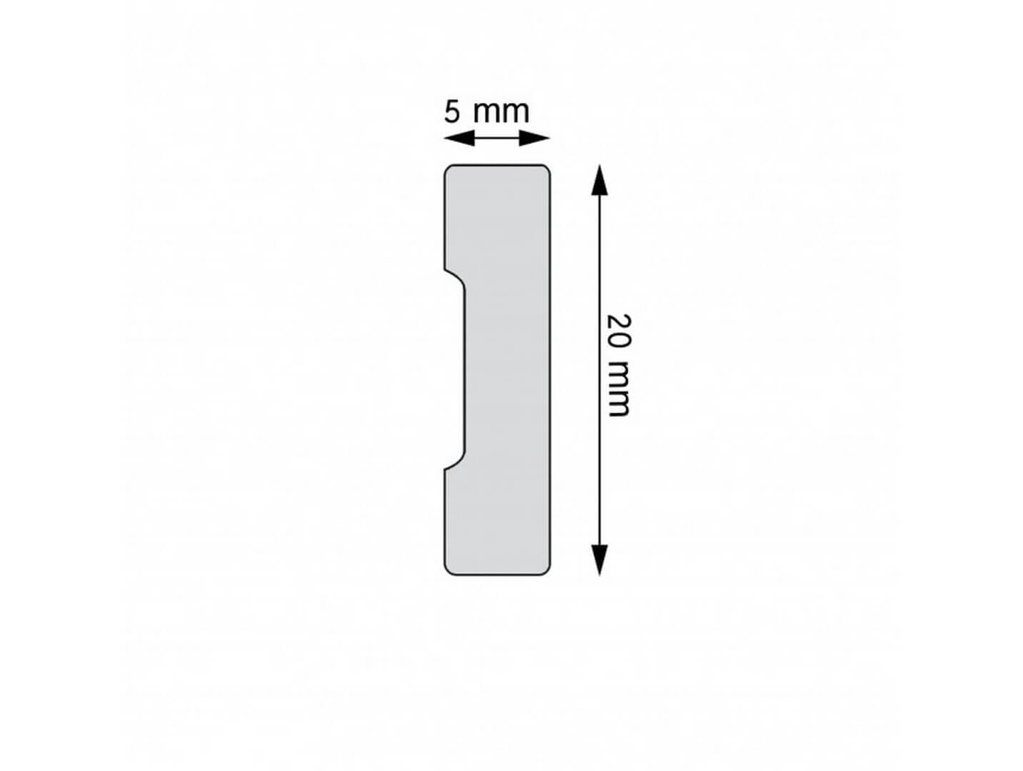 Listwa ścienna LPC-54 Creativa wys. 2 cm