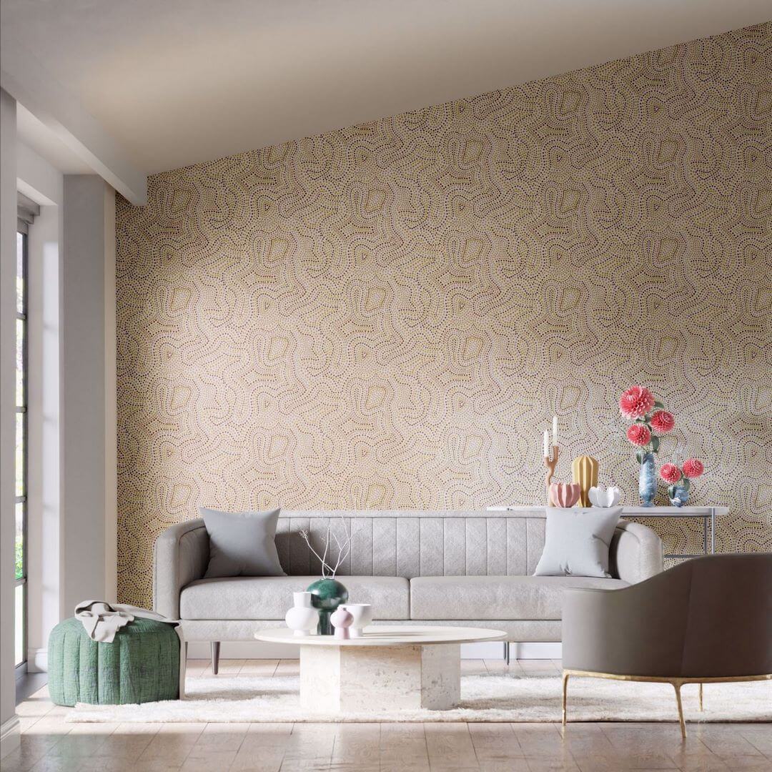 Tapeta kropki Harlequin 113041 Sunstone Colour 4