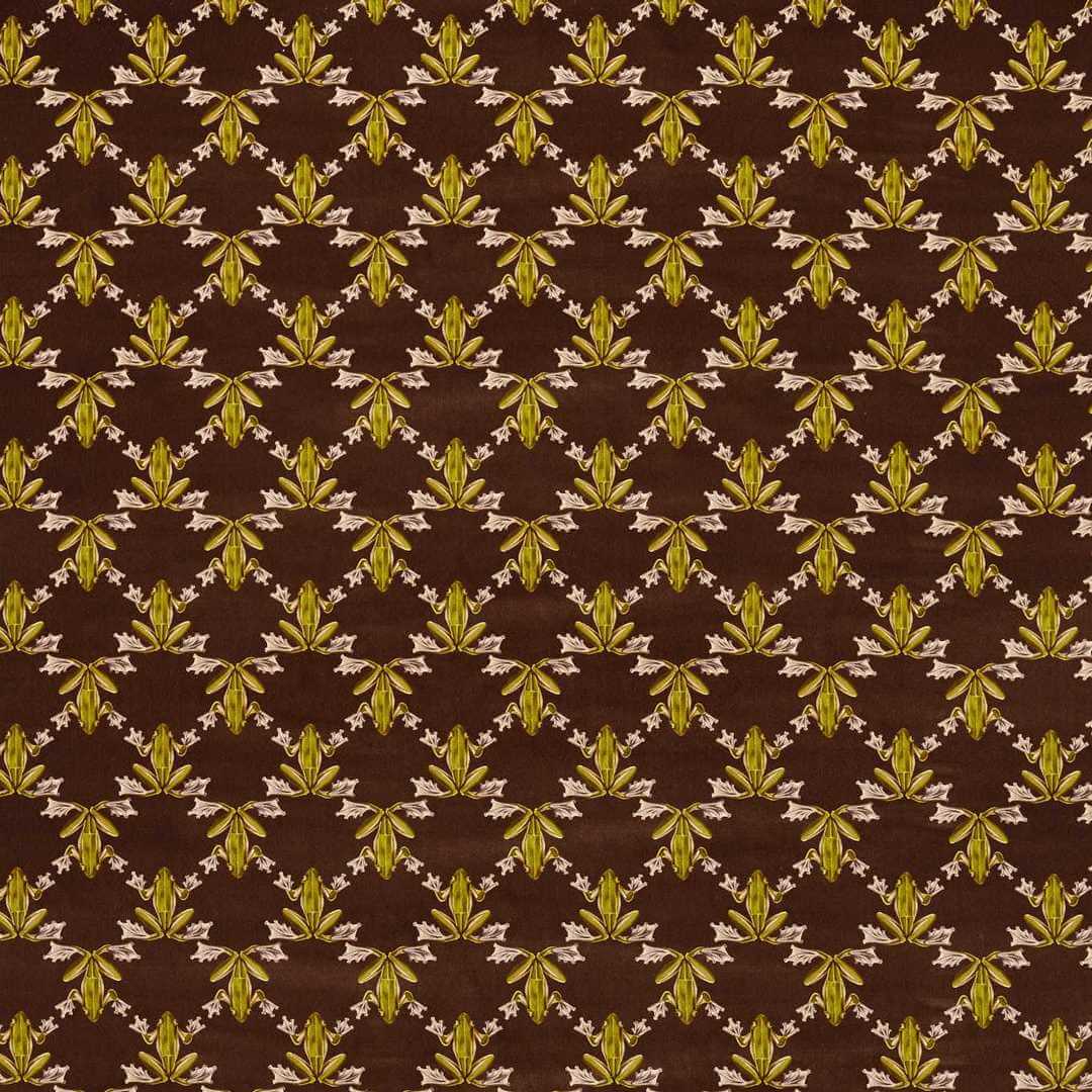 Tkanina welurowa w żaby Harlequin 121162 Wood Frog Velvet Colour 4