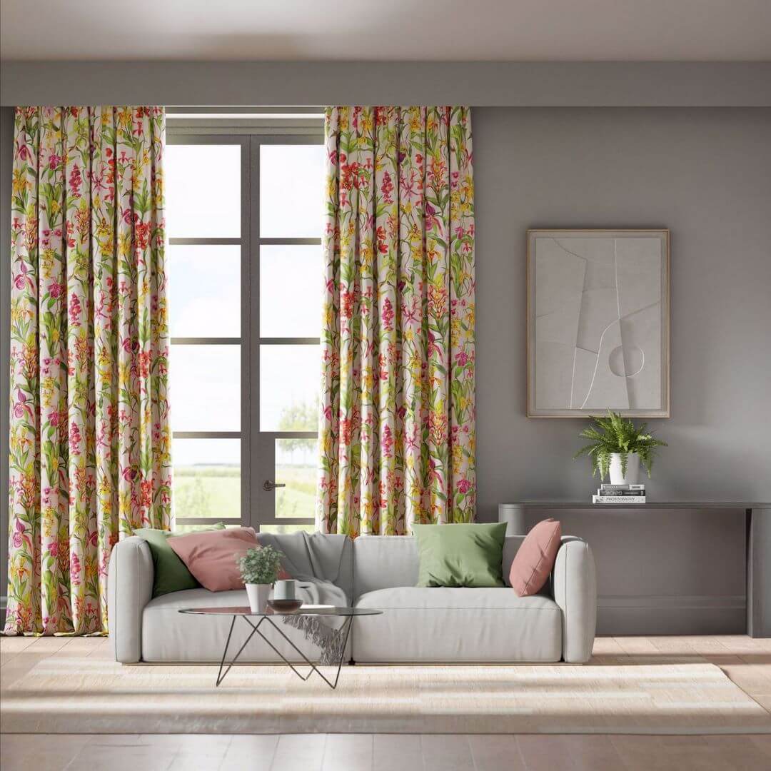 Tkanina bawełniana w kwiaty Harlequin 121167 Kalina Colour 4