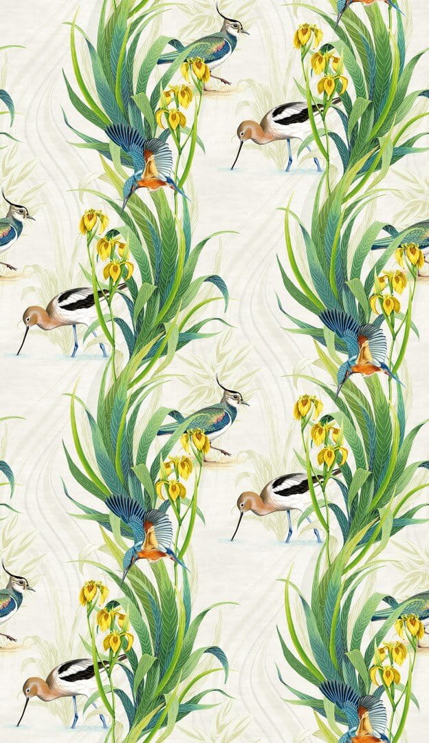 Tapeta botaniczna Osborne & Little W7815-01 Halcyon Rhapsody