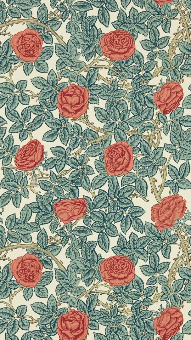 Tapeta róże Morris & Co. 217206 Rambling Rose Emery Walker's House