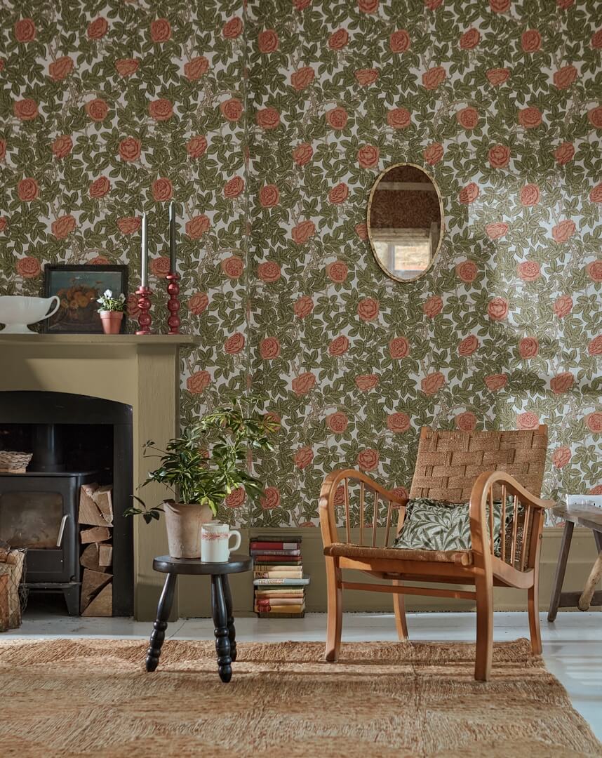 Tapeta róże Morris & Co. 217208 Rambling Rose Emery Walker's House