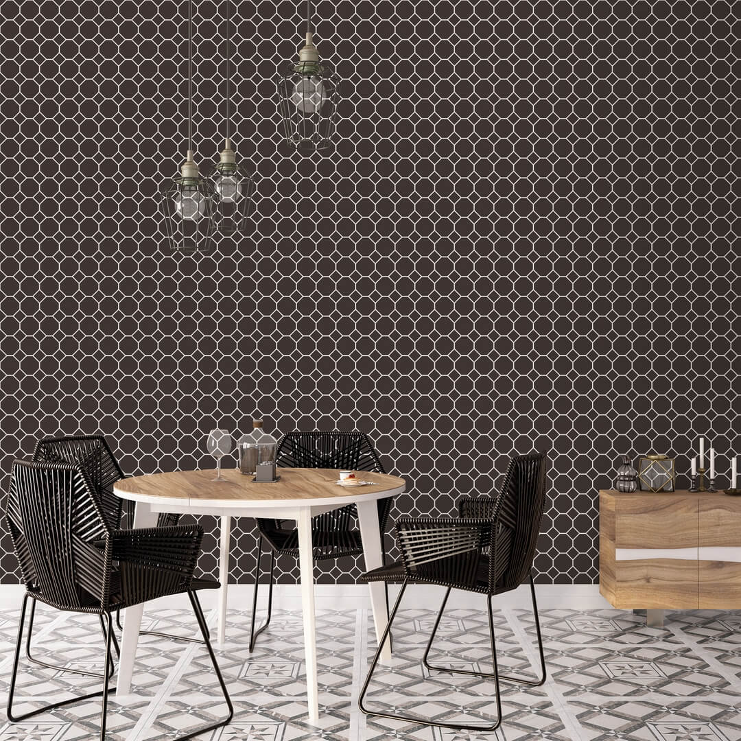 Tapeta kuchenna w heksagony Galerie G45404 Just Kitchens