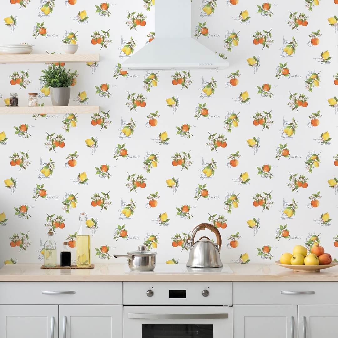 Tapeta kuchenna z owocami vintage Galerie G45412 Just Kitchens