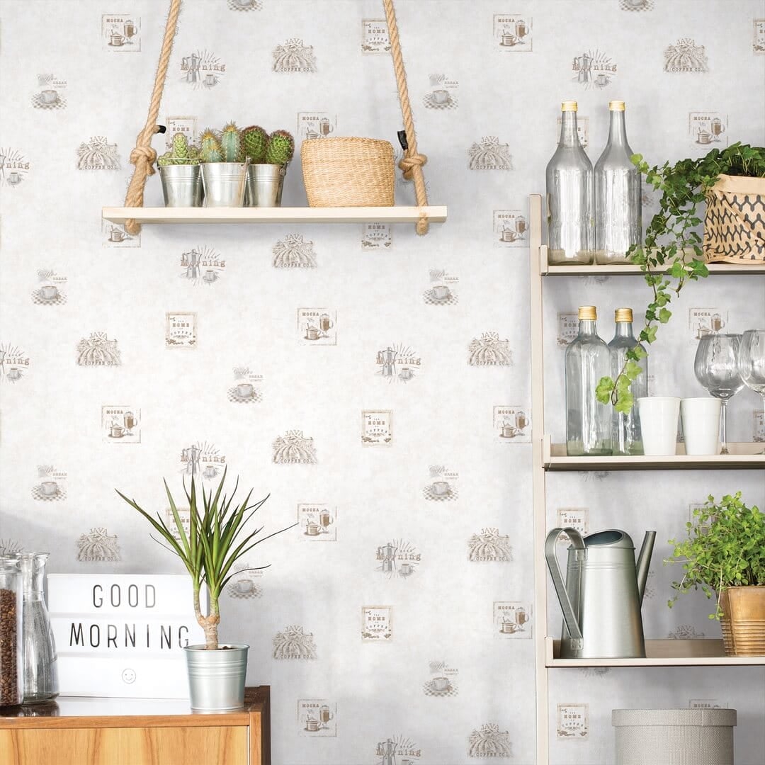 Tapeta kuchenna w stylu vintage Galerie G45414 Just Kitchens