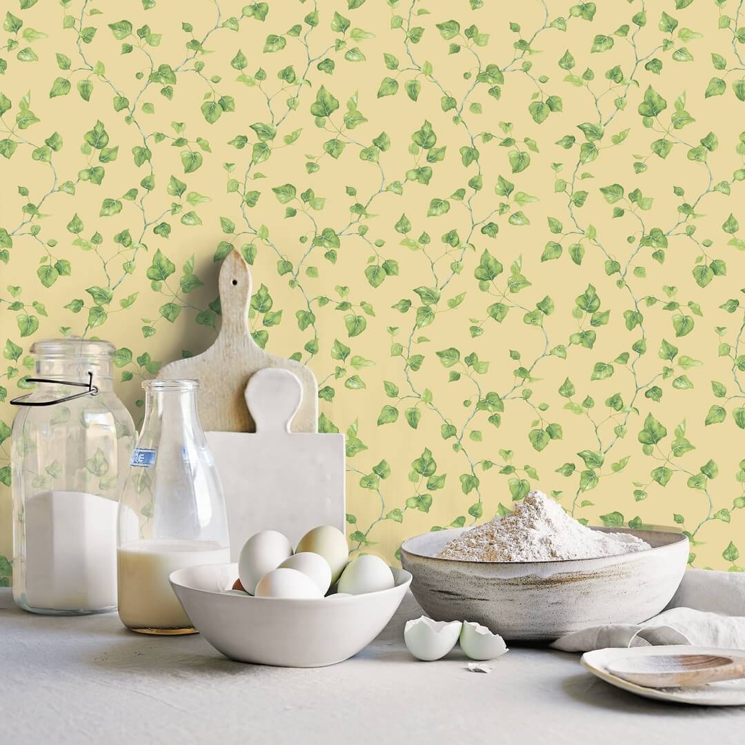 Tapeta kuchenna w liście bluszczu Galerie G45430 Just Kitchens