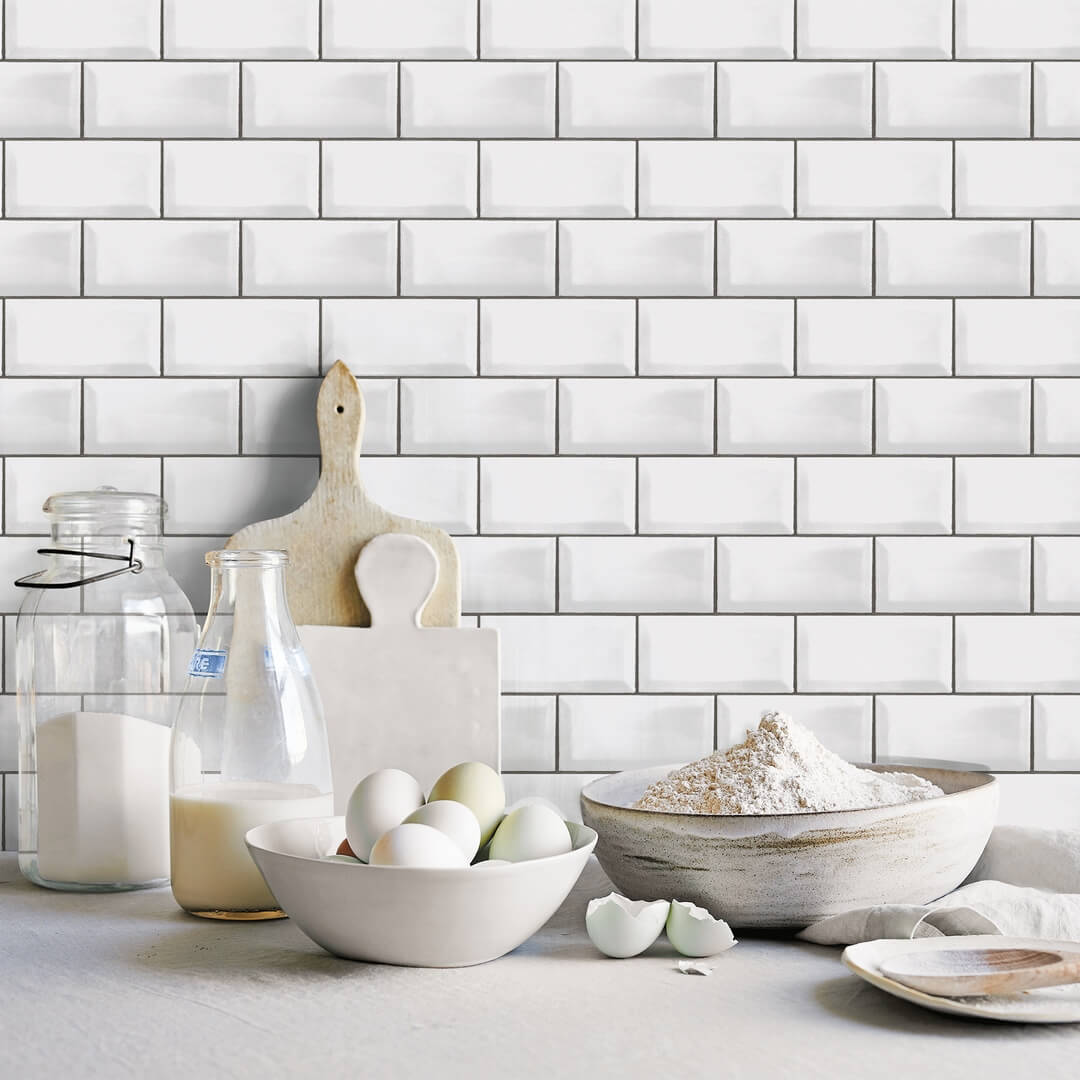 Tapeta kuchenna imitująca płytki ceramiczne Galerie G45445 Just Kitchens