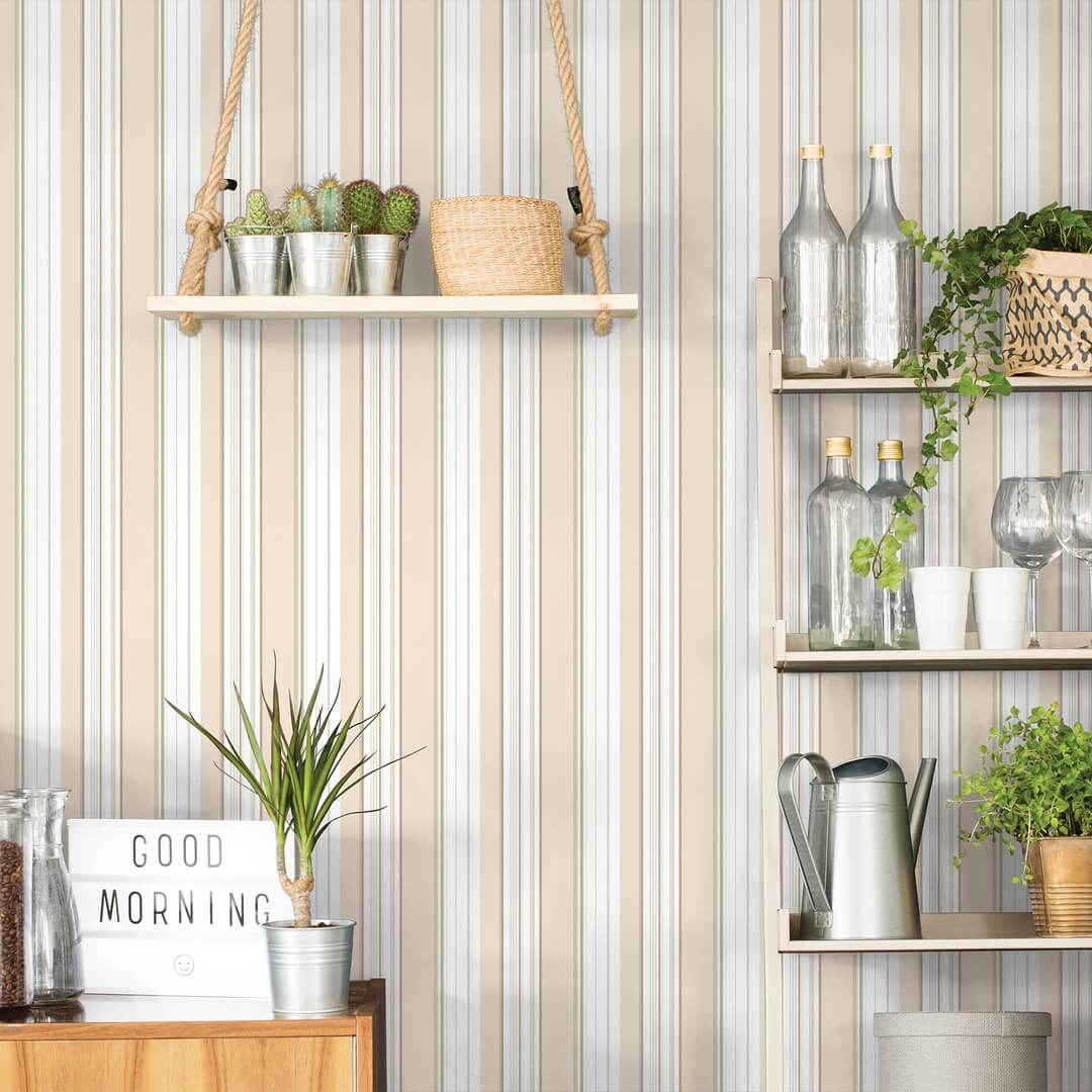 Tapeta kuchenna w paski Galerie G45447 Just Kitchens