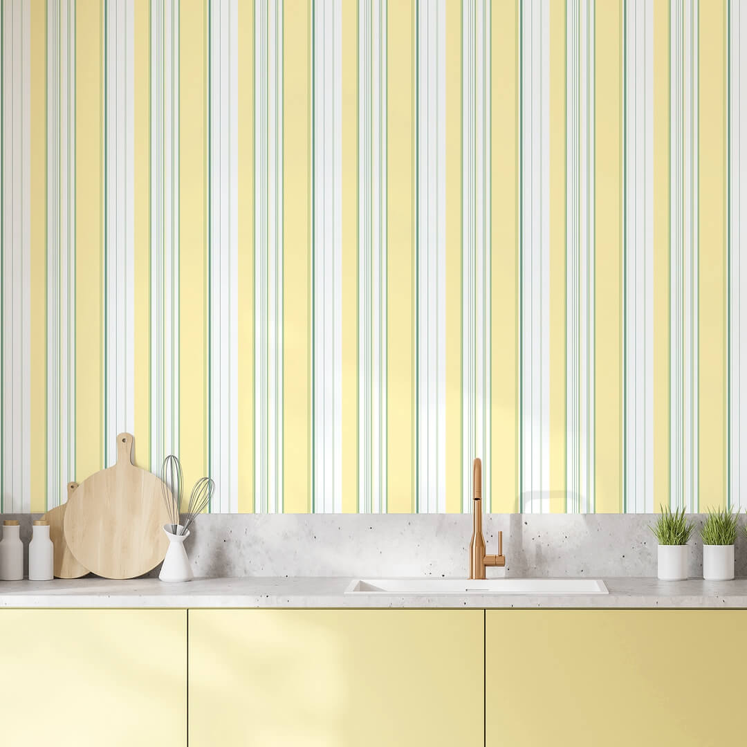 Tapeta kuchenna w paski Galerie G45448 Just Kitchens