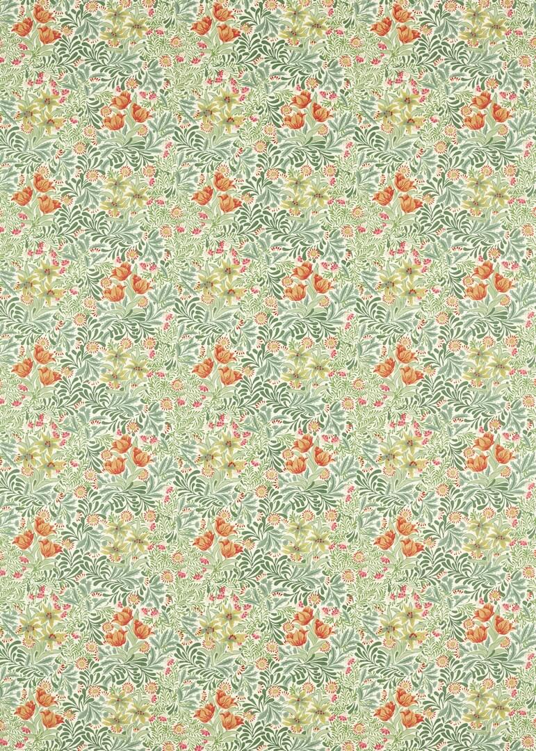 Tkanina ze wzorem łąki Morris & Co. 227028 Bower Emery Walker's England