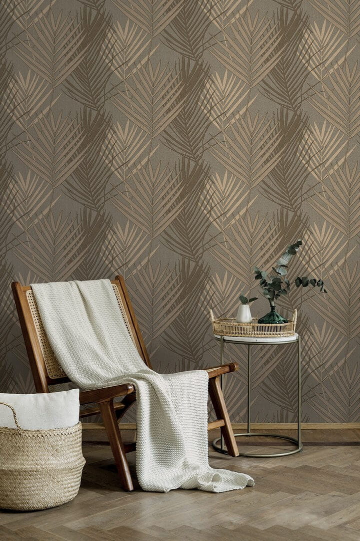 Tapeta palmowe liście Sirpi 20702 Felce Borneo Alta Gamma Evolution Best Of