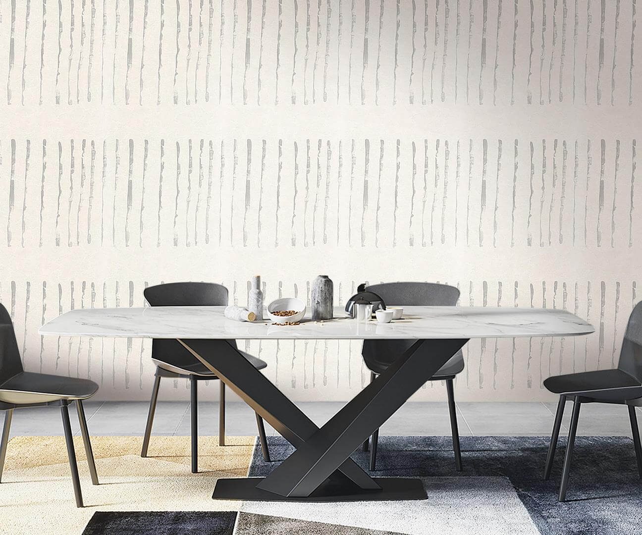 Tapeta abstrakcyjna w akwarelowe kreski Emiliana Parati 73226 Interior