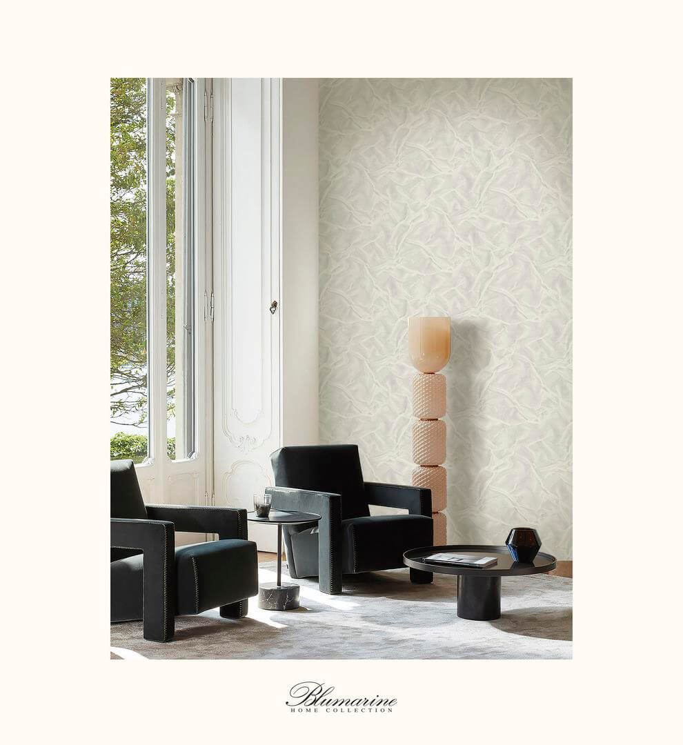 Tapeta jak falowana tkanina Blumarine BM29009 Home Collection N.5 - 106 cm szer.