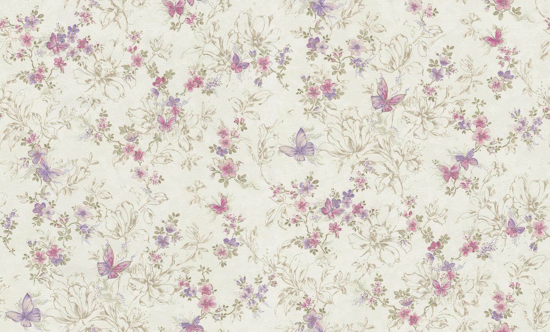 Tapeta motyle i kwiaty Blumarine BM29026 Home Collection N.5 - 106 cm szer.