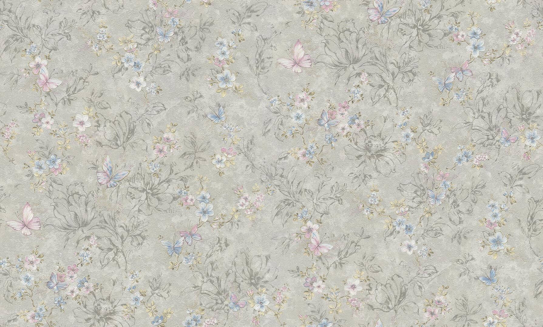 Tapeta motyle i kwiaty Blumarine BM29027 Home Collection N.5 - 106 cm szer.