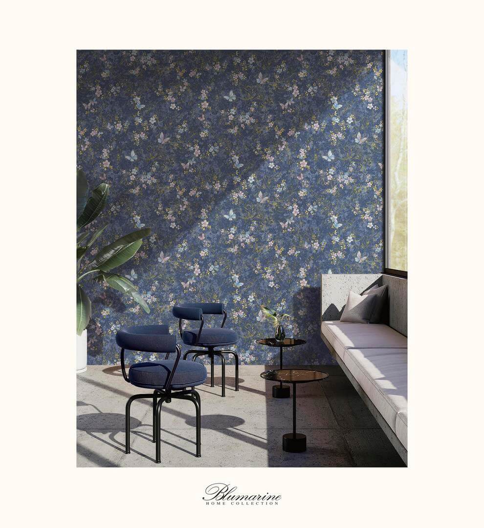Tapeta motyle i kwiaty Blumarine BM29029 Home Collection N.5 - 106 cm szer.