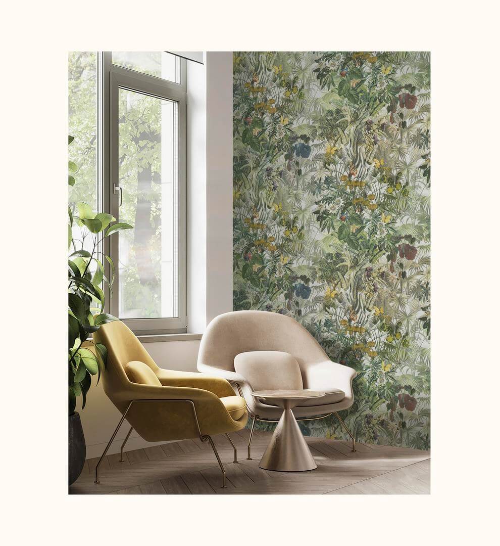 Tapeta tropikalna roślinność Blumarine BM29045 Home Collection N.5 - 106 cm szer.