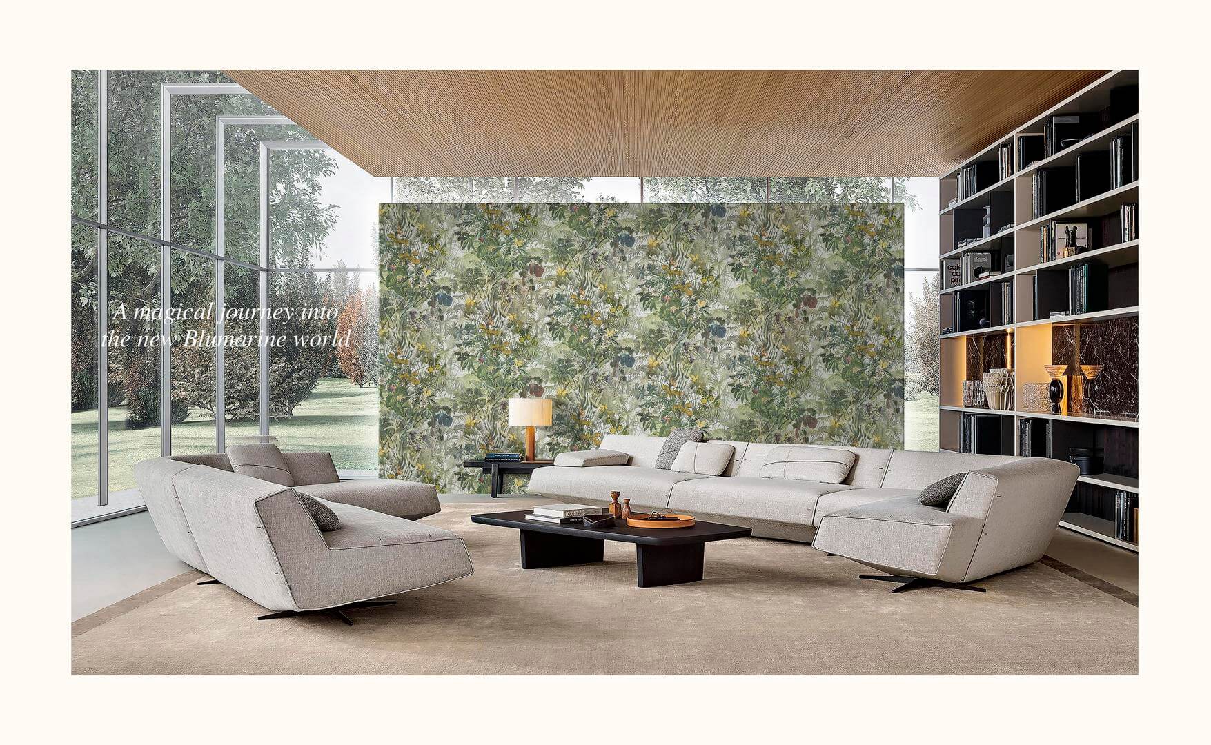 Tapeta tropikalna roślinność Blumarine BM29047 Home Collection N.5 - 106 cm szer.