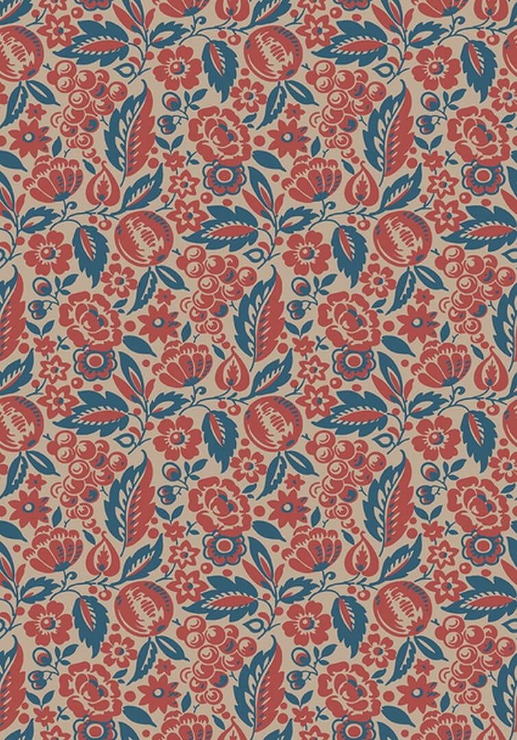 Tapeta botaniczna w owoce Boras Tapeter Elise 4816 New Heritage