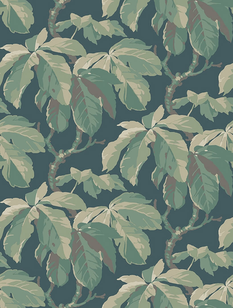 Tapeta liście kasztanowca Boras Tapeter Kastanj 4838 New Heritage