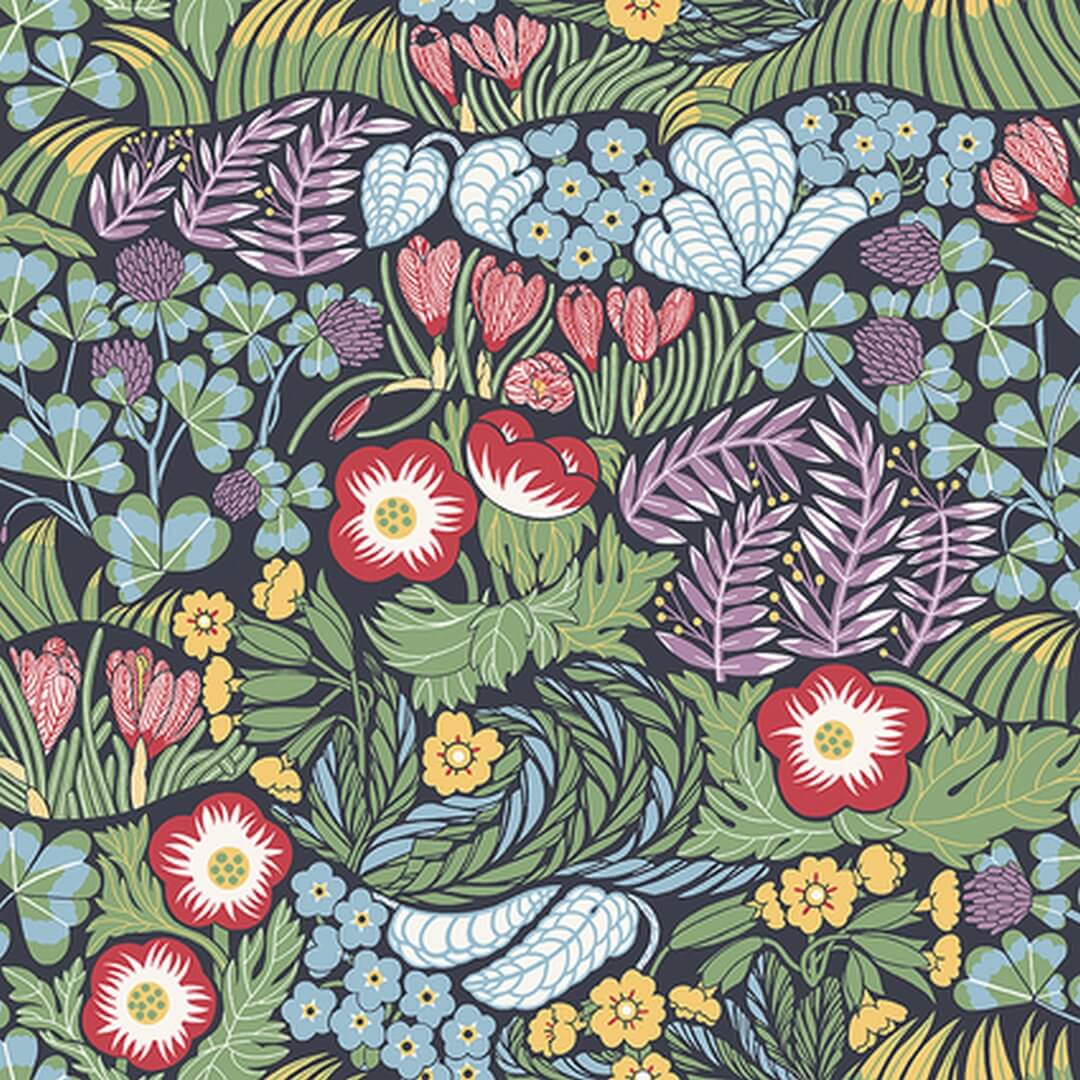 Tapeta botaniczna retro Boras Tapeter Rabatt 4842 New Heritage