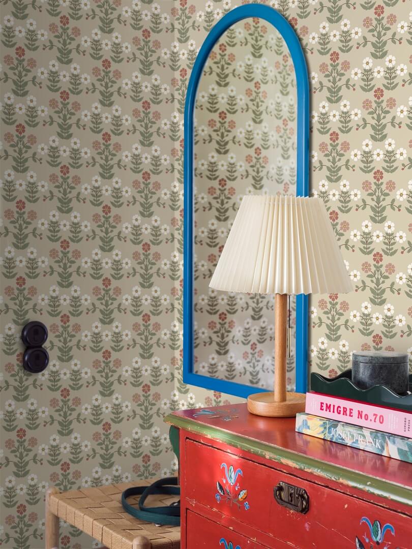 Tapeta kwiaty retro Boras Tapeter Sippor 4810 New Heritage
