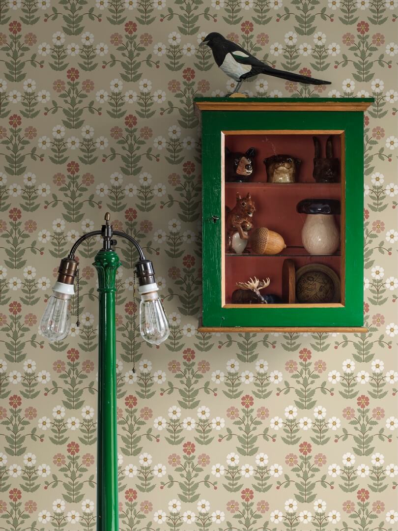 Tapeta kwiaty retro Boras Tapeter Sippor 4810 New Heritage