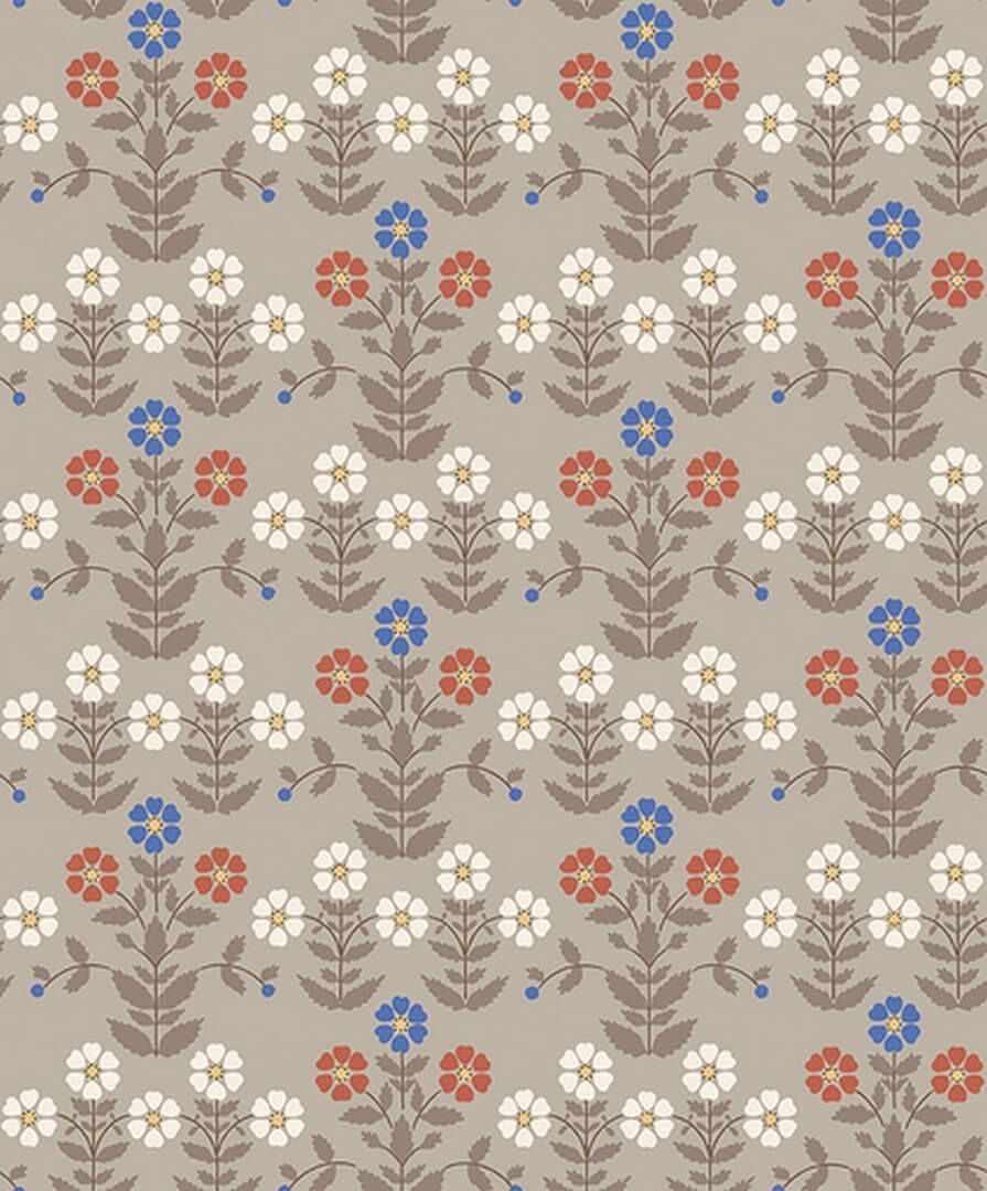 Tapeta kwiaty retro Boras Tapeter Sippor 4813 New Heritage