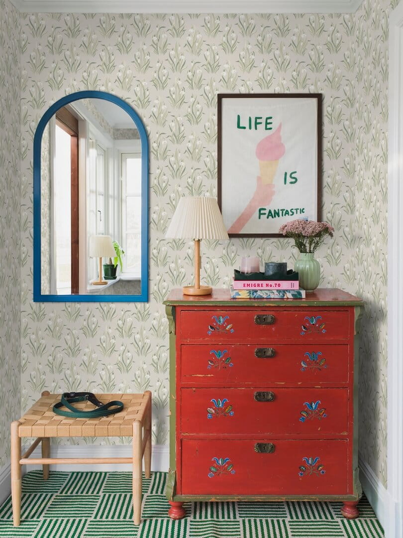 Tapeta kwiaty Boras Tapeter Snodroppe 4835 New Heritage