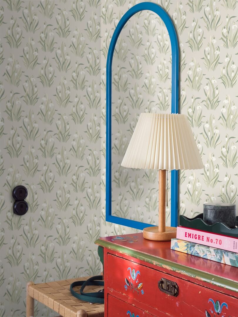 Tapeta kwiaty Boras Tapeter Snodroppe 4835 New Heritage