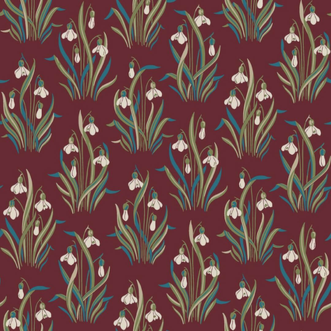 Tapeta kwiaty Boras Tapeter Snodroppe 4837 New Heritage