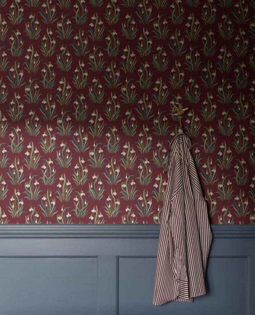 Tapeta kwiaty Boras Tapeter Snodroppe 4837 New Heritage