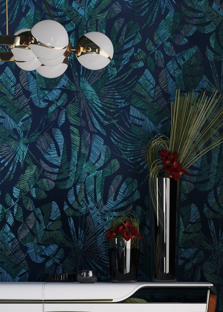 Tapeta tekstylna tropikalne liście KT Exclusive AR6609 Epoca Amazon River