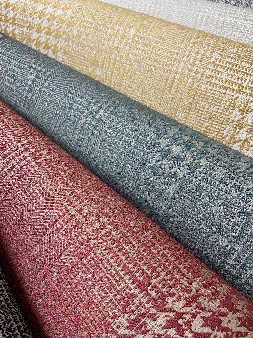 Tapeta tekstylna krata, pepitka i jodełka Tiffany KT9828-7506 Vogue Chance