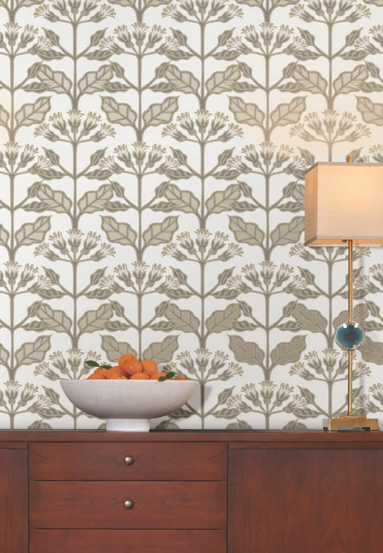 Tapeta kwiaty York Wallcoverings AC9114 Tracery Blooms Art & Crafts