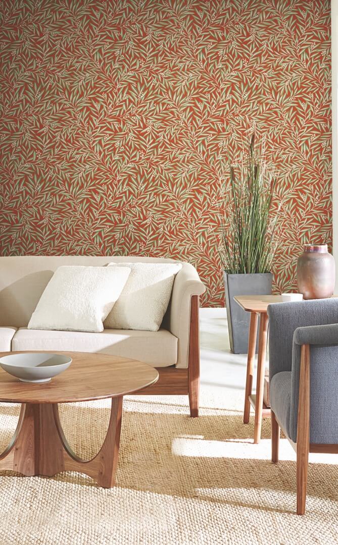 Tapeta liście York Wallcoverings AC9131 Rowan Art & Crafts