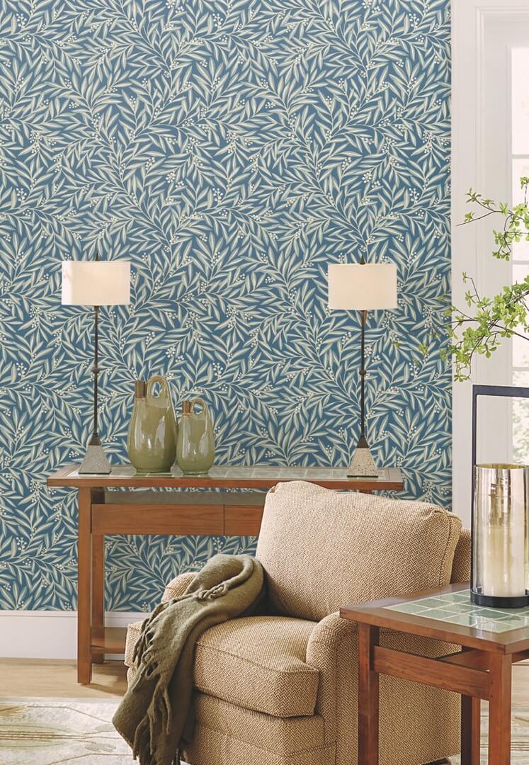 Tapeta liście York Wallcoverings AC9132 Rowan Art & Crafts