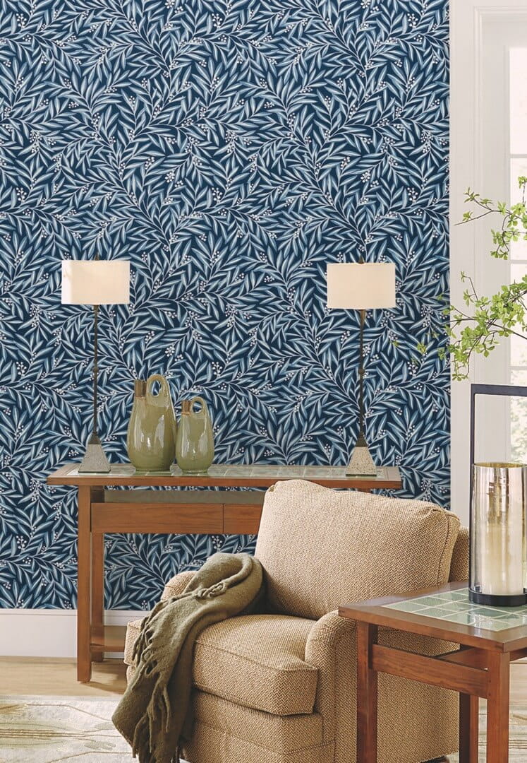 Tapeta liście York Wallcoverings AC9133 Rowan Art & Crafts