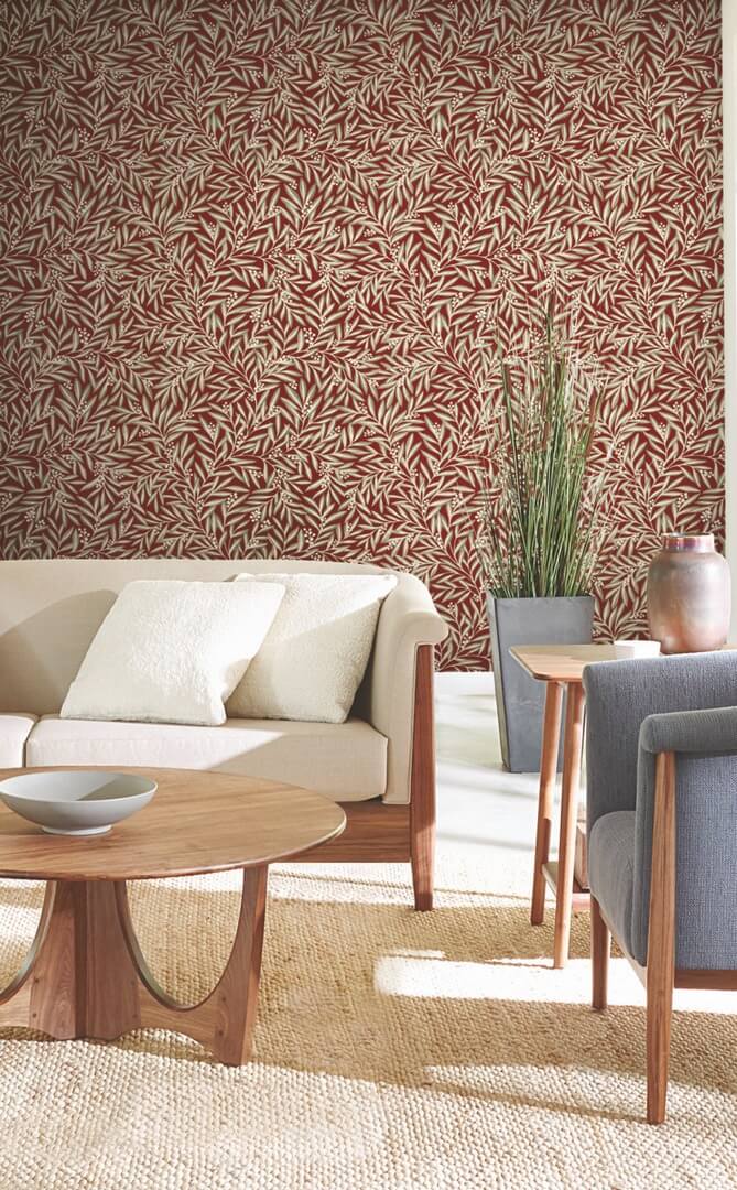 Tapeta liście York Wallcoverings AC9134 Rowan Art & Crafts