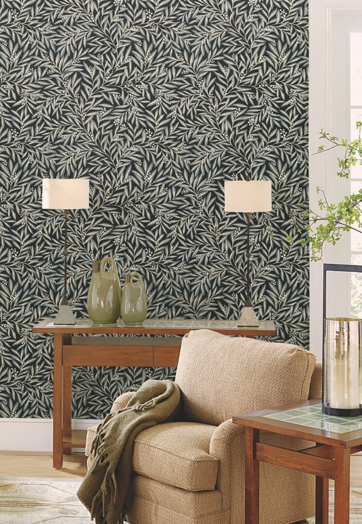 Tapeta liście York Wallcoverings AC9135 Rowan Art & Crafts