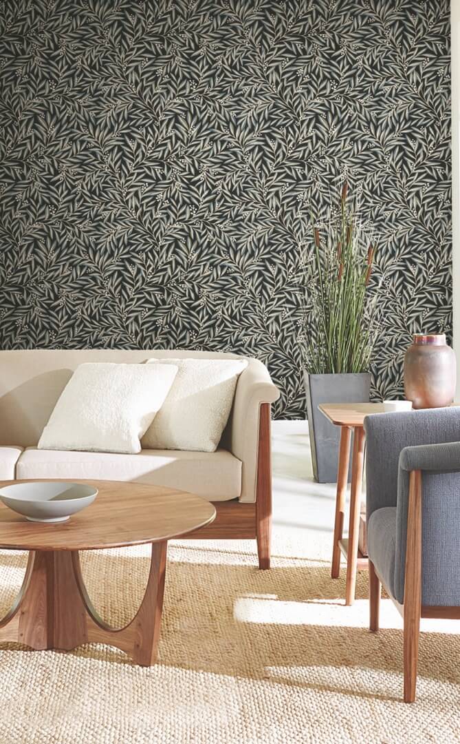 Tapeta liście York Wallcoverings AC9135 Rowan Art & Crafts