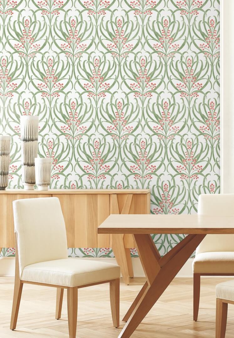 Tapeta roślinna York Wallcoverings AC9141 Calluna Art & Crafts