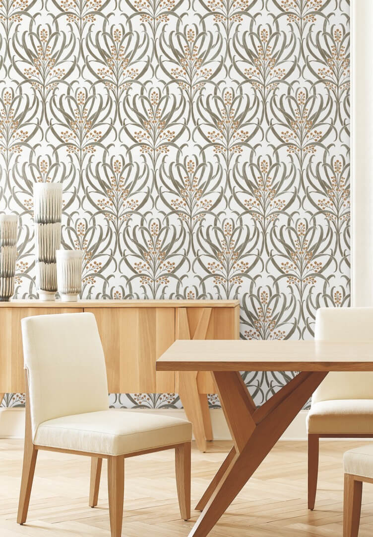 Tapeta roślinna York Wallcoverings AC9142 Calluna Art & Crafts