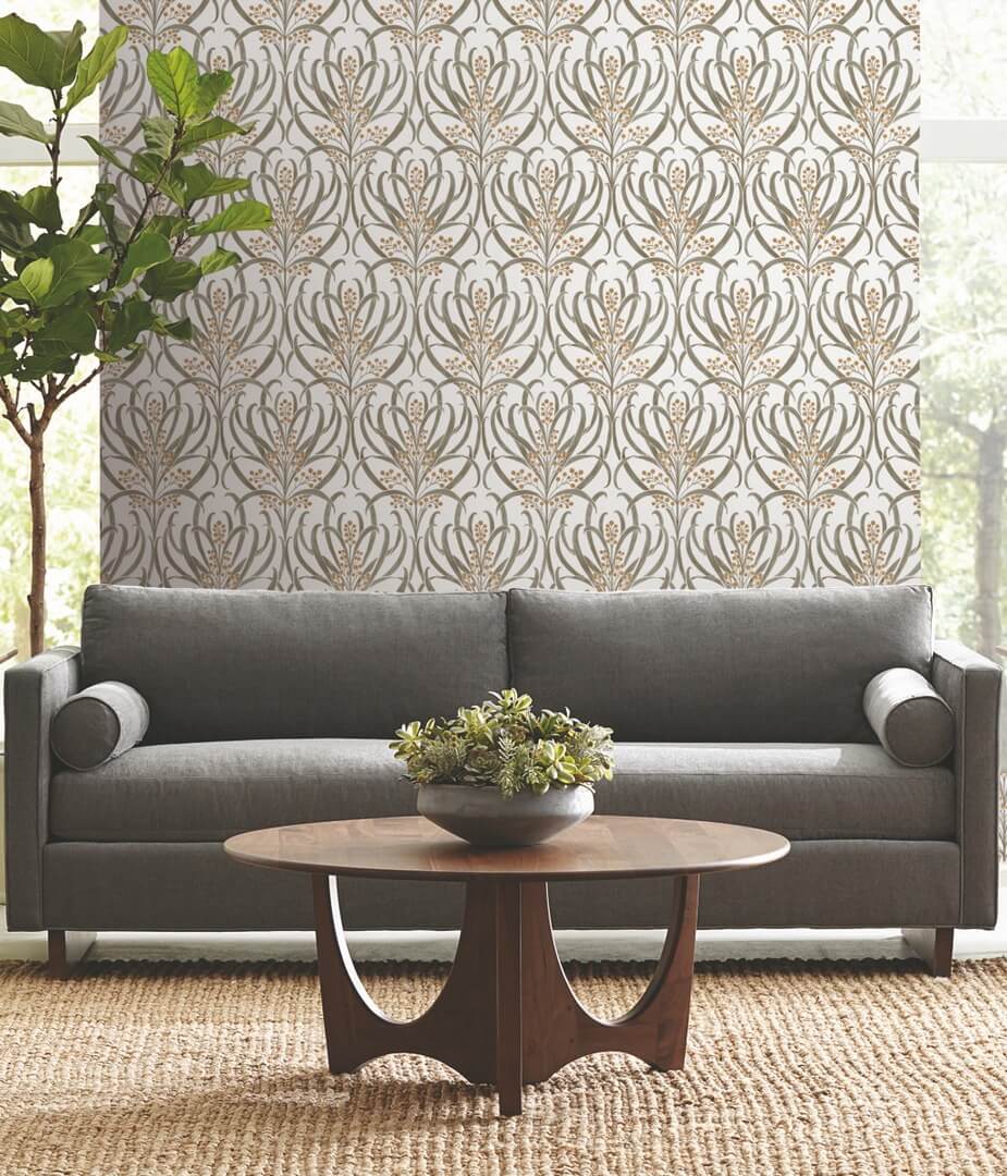 Tapeta roślinna York Wallcoverings AC9142 Calluna Art & Crafts